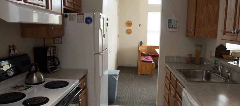 Simple Kitchen Design with cabinets