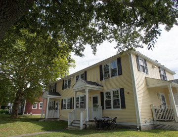 A beautiful house with a yellow exterior