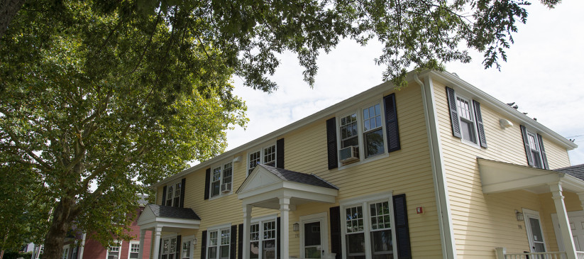 A beautiful house with a yellow exterior