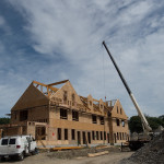 A beautiful house under construction